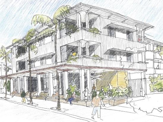 A controversial development application consisting of 32 units is being proposed for Station St, Mullumbimby. Here is the preliminary concept design - view from Station St. Picture: Landcom