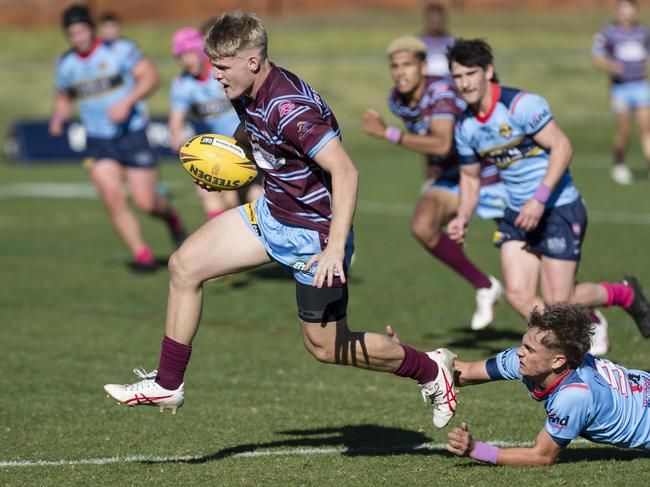 Carsen Huth in action for the CQ Capras. Picture: Kevin Farmer