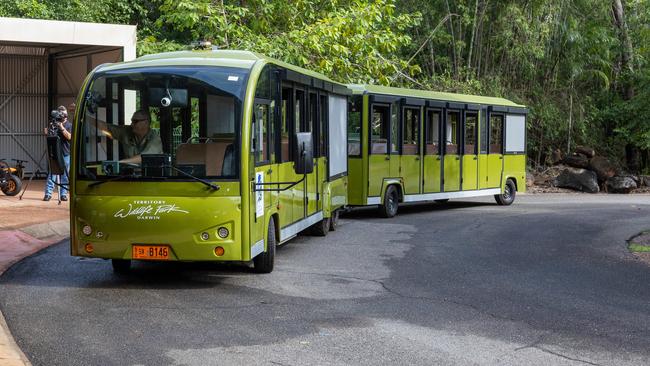 Two new electric trains have rolled into the park. Picture: Pema Tamang Pakhrin