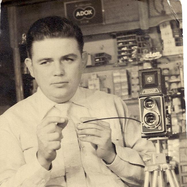 Gale Duffield in the pharmacy on Flinders St.