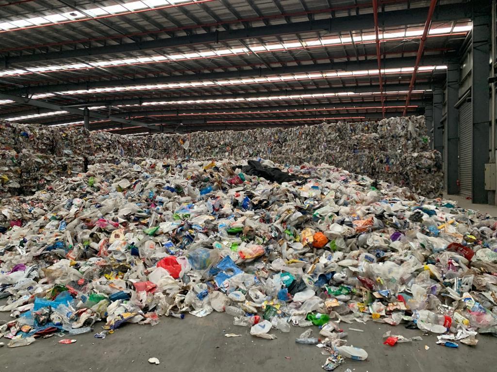 SKM Recycling is piled sky-high in Melbourne warehouses.