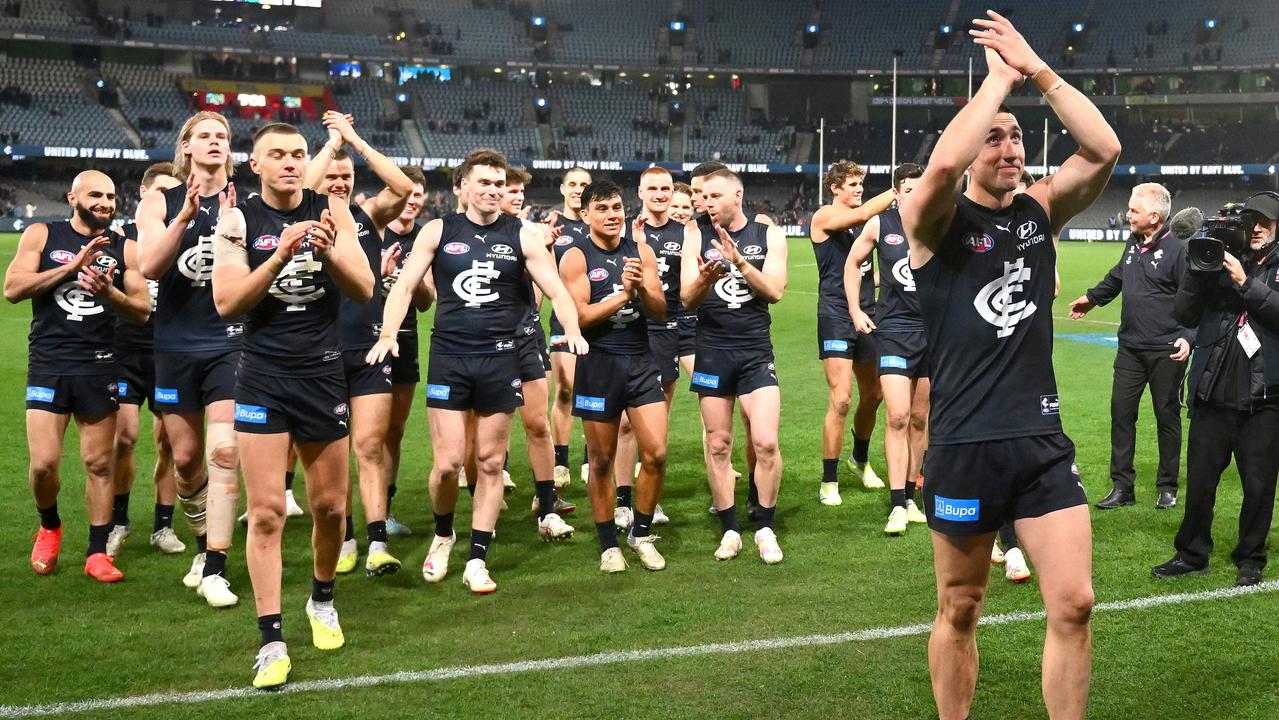 The Blues are back in the mix for the finals. Picture: Getty Images