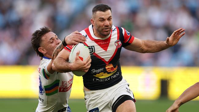 James Tedesco is as dominant as ever as the Roosters skipper prepares to play NRL game 250 this weekend. Picture: Cameron Spencer/Getty Images