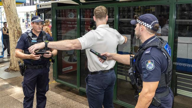 Queensland’s nation-leading wanding laws will be made permanent by an LNP government, David Crisafulli has confirmed. Picture: Richard Walker