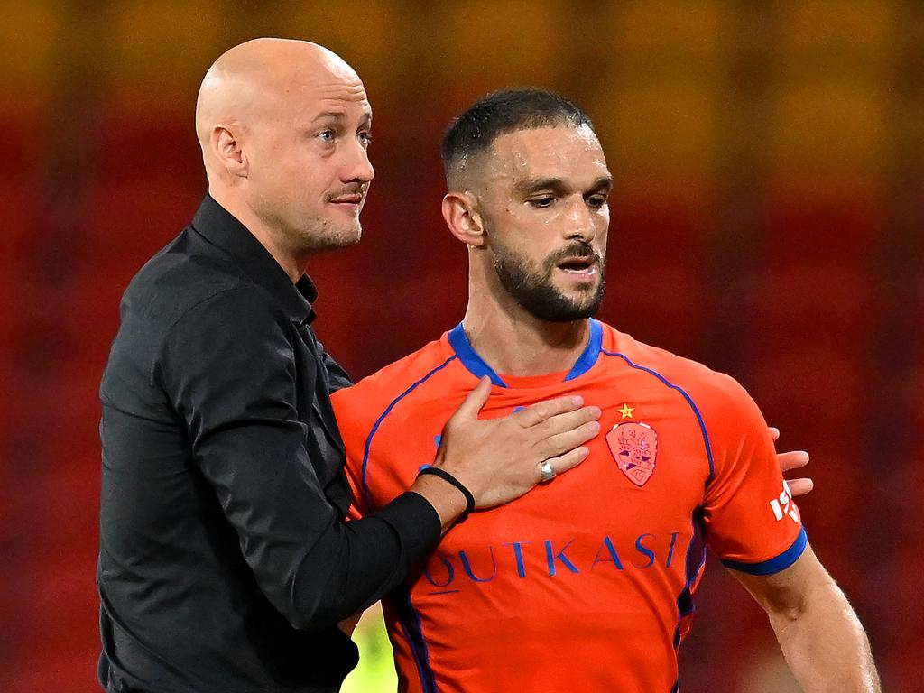 Ruben Zadkovich’s time as Brisbane Roar head coach is up. Picture: Getty