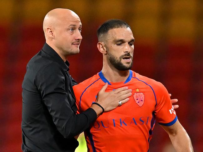 Ruben Zadkovich’s time as Brisbane Roar head coach is up. Picture: Getty