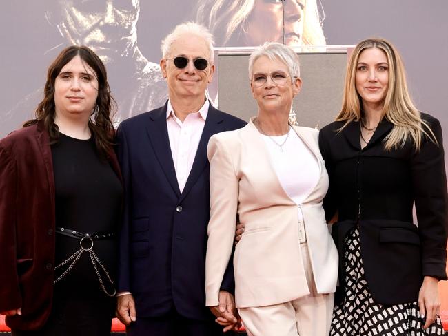 (L-R) Ruby Guest, Christopher Guest, Jamie Lee Curtis and Annie Guest in Hollywood, in 2022. Picture: Kevin Winter / Getty Images