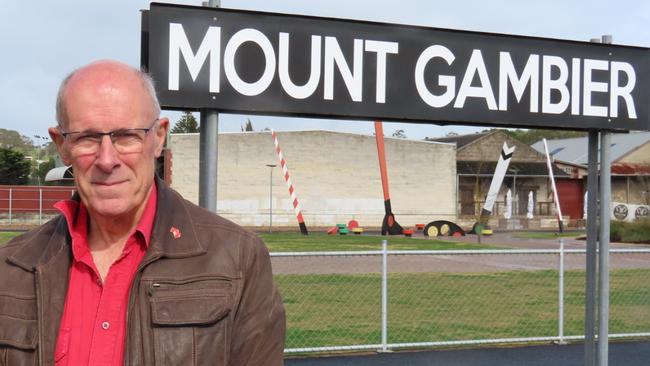 Regional Development Australia Limestone Coast Deputy Chair Alan Richardson at the Mount Gambier Railway Lands. Picture: Arj Ganesan