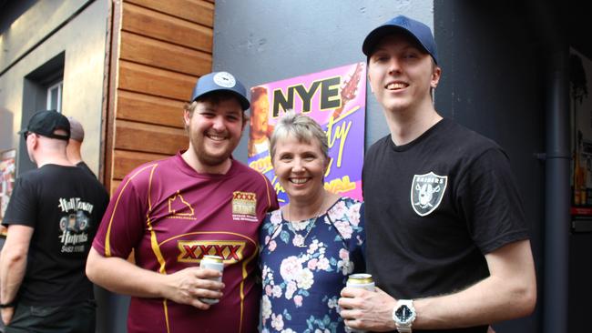 Nathan McNamara, Roz Frohloff and Nick Frohloff at the Firies Day Out 2019.