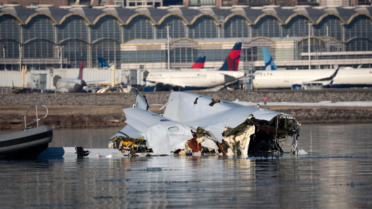 The lay offs come just weeks after an American Airlines flight collided midair with a military Black Hawk helicopter while on approach to Ronald Reagan Washington National Airport. Picture: Petty Officer 1st Class Brandon Giles/ U.S. Coast Guard via Getty Images