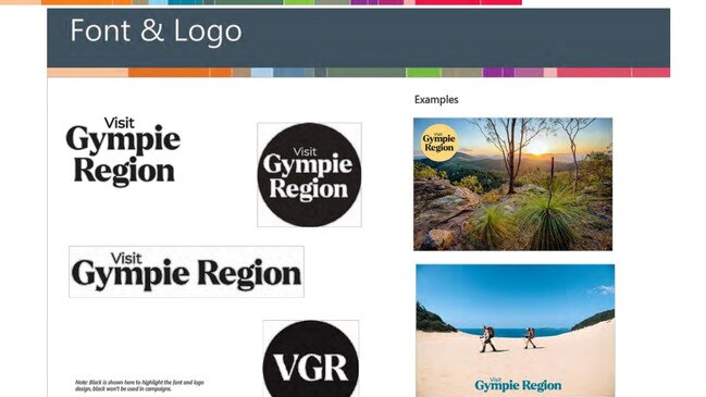 The new rebrand of a logo, font and colours were completed in-house with advice from Gympie councillors and Visit Sunshine Coast.