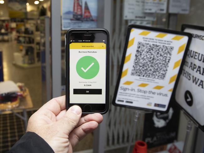 NSW and ACT have moved to QR codes. Picture: New Zealand Herald