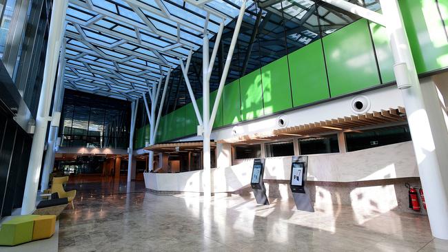 The ultra-modern entrance foyer of the new RAH hospital. Picture: Bianca De Marchi