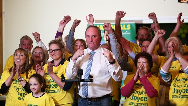 Barnaby Joyce has retained his seat of New England. Picture: Peter Lorimer.