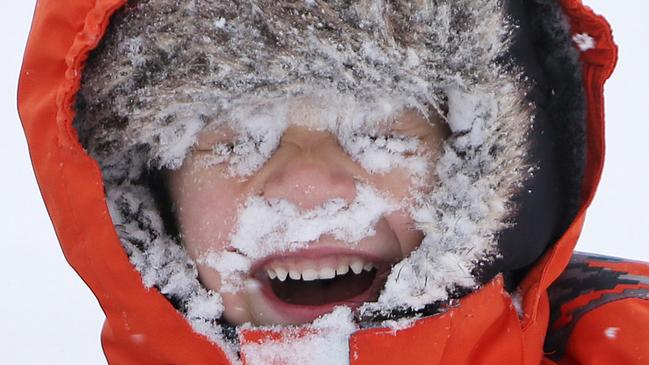 Winter weather pounded the US west coast on Monday, closing schools, delaying hundreds of flights and turning coastal cities like Seattle that rarely get much snow unusually white. Picture: AP