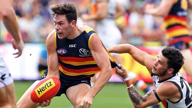 Mitch McGovern ... stood up in absence of Taylor Walker. Picture: Tom Huntley