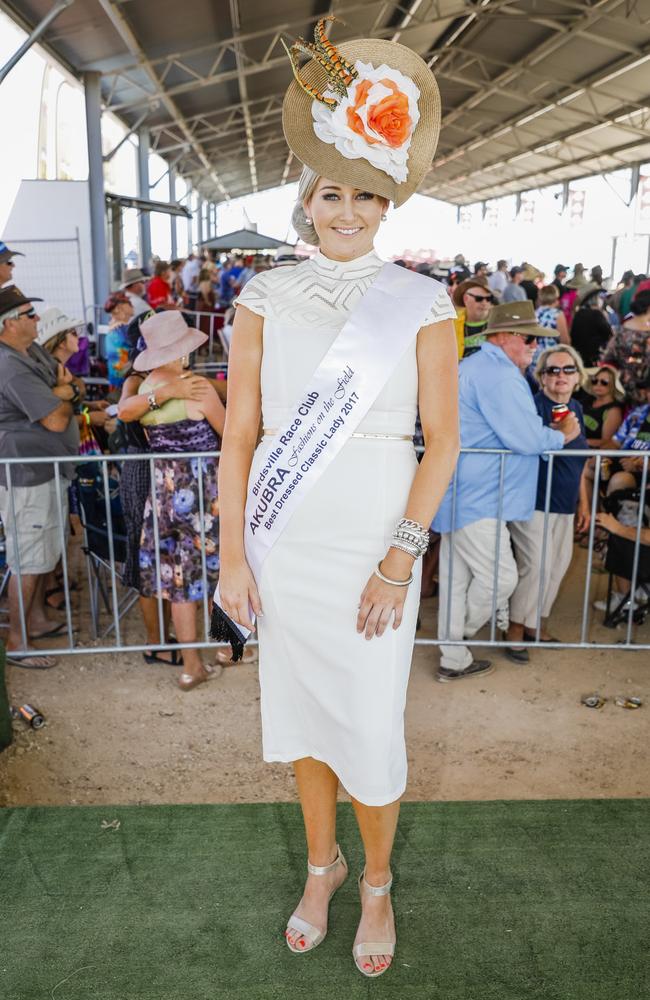 Winner of the Birdsville 'Classic' Fashions on the Field. Picture: Salty Dingo.