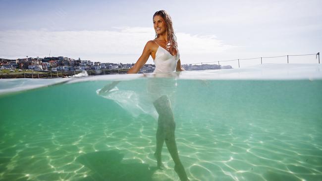 Dipping more than a toe in: Natalie Roser takes the plunge. Picture: Sam Ruttyn