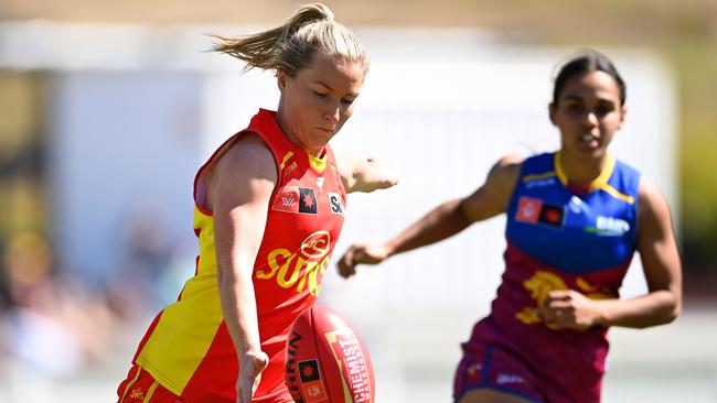 Niamh McLaughlin will make her AFLW debut this weekend. Picture: Albert Perez/AFL Photos