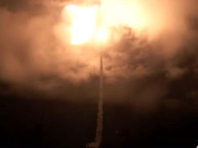 The rocket launches overnight, the first to leave Australian soil in 26 years. Image: Equatorial Launch Australia/Supplied