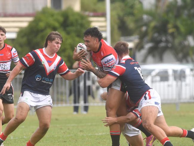 Kirwan State High School hosts St Patrick's College, Mackay, in round 1 of the 2025 Aaron Payne Cup. Picture: Evan Morgan