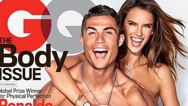 Supplied Cristiano Ronaldo and Alessandra Ambrosio strip off for GQ magazine