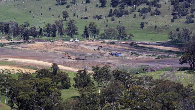 Brightsides Composting Plant owned by Jenkins Hire at Plenty near the Plenty River. Picture Chris Kidd