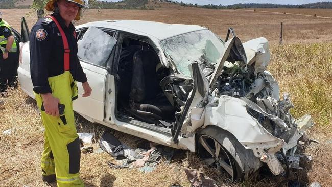 Wheelchair-bound Steven Curtis, 37, faced Gympie District Court Friday afternoon to plead guilty to dangerous driving causing death, almost four years after the shocking crash at Lower Wonga which killed 59-year-old Joy Kaloczy.