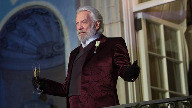 Donald Sutherland in a scene from film The Hunger Games: Catching Fire.