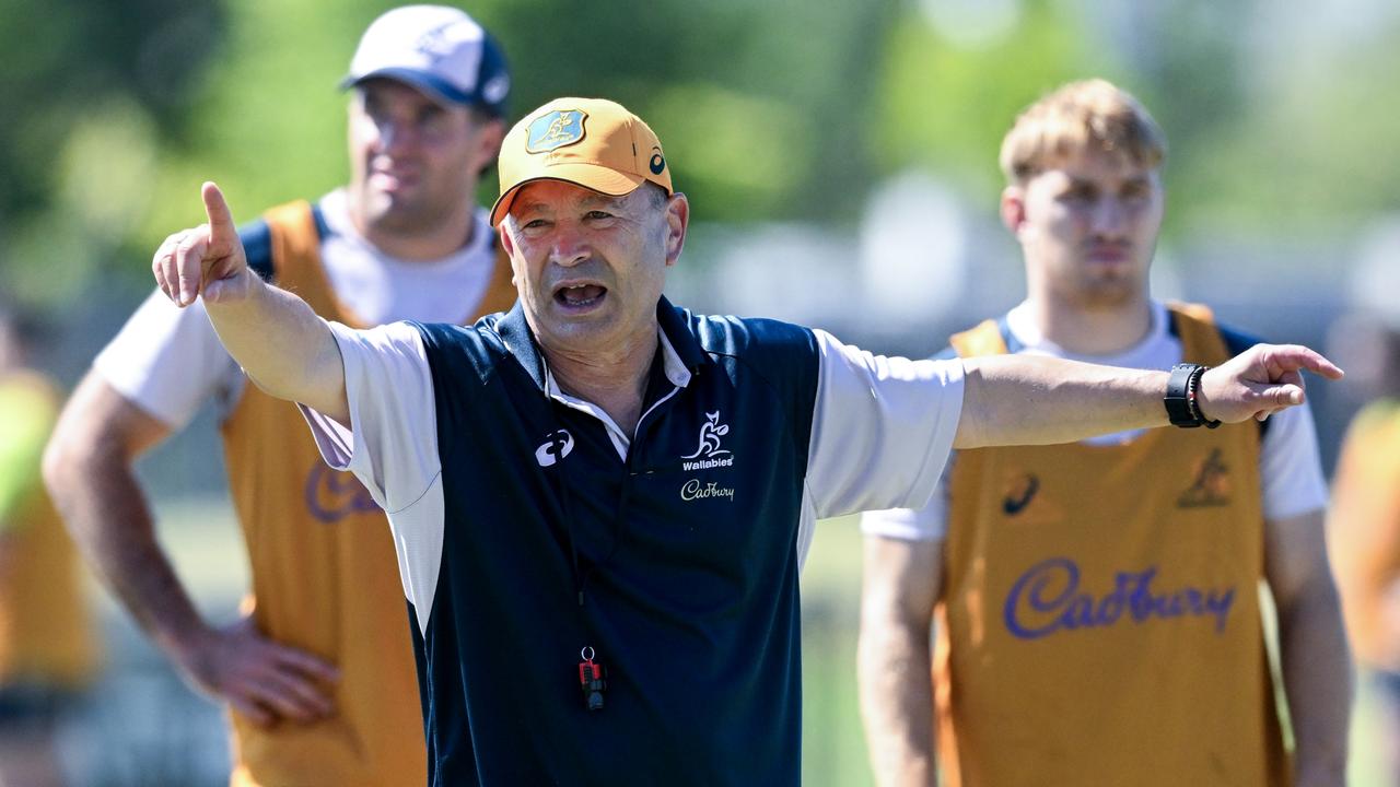 Wallabies coach Eddie Jones at camp in Darwin . (Photo by Mark Brake/Getty Images for Rugby Australia)