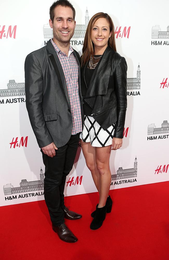 H&M opening night. Dan Reilly and Dani Wells. Picture: Julie Kiriacoudis