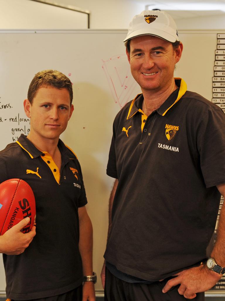 Brendon Bolton and David Flood (right) in 2010.