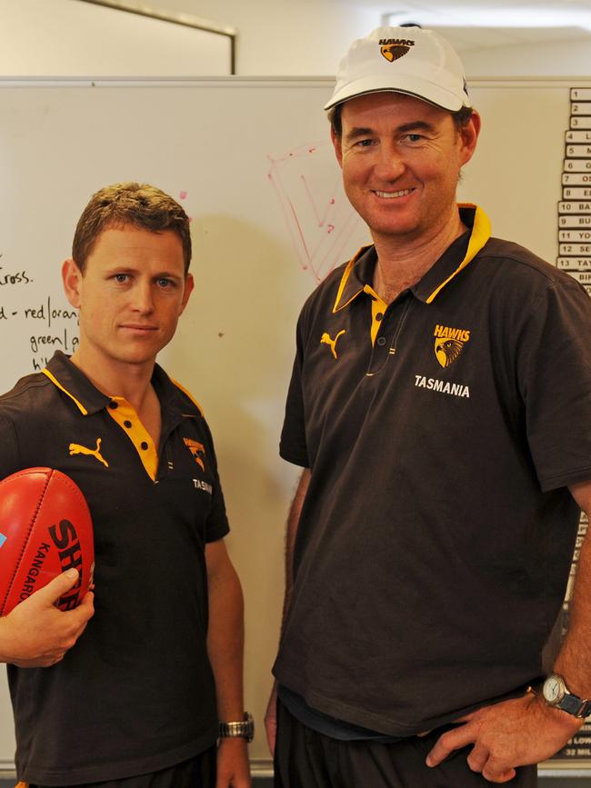 Brendon Bolton and David Flood (right) in 2010.