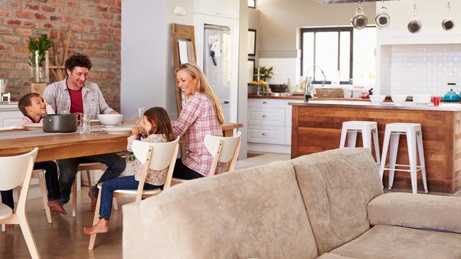 Family mealtime at home - istock