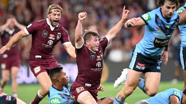 Harry Grant terrorised the Blues on debut coming off the bench and Billy Slater hopes he can repeat that in Game I. Picture: Getty Images.