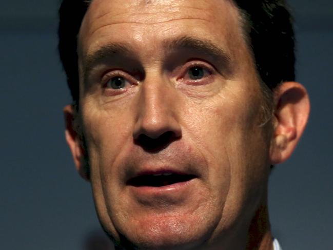 Chief Executive of Cricket Australia, James Sutherland speaking at the AAP Sports Editors Conference in Sydney, Wednesday, March. 29, 2017. The conference brings together key sports leaders and media organisations. (AAP Image/Jane Dempster) NO ARCHIVING