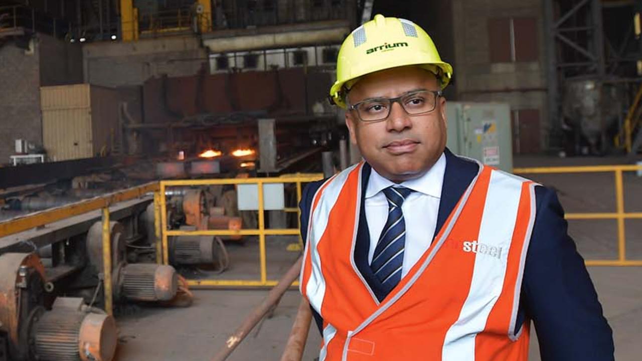 GFG executive chairman Sanjeev Gupta at the Whyalla steelworks.