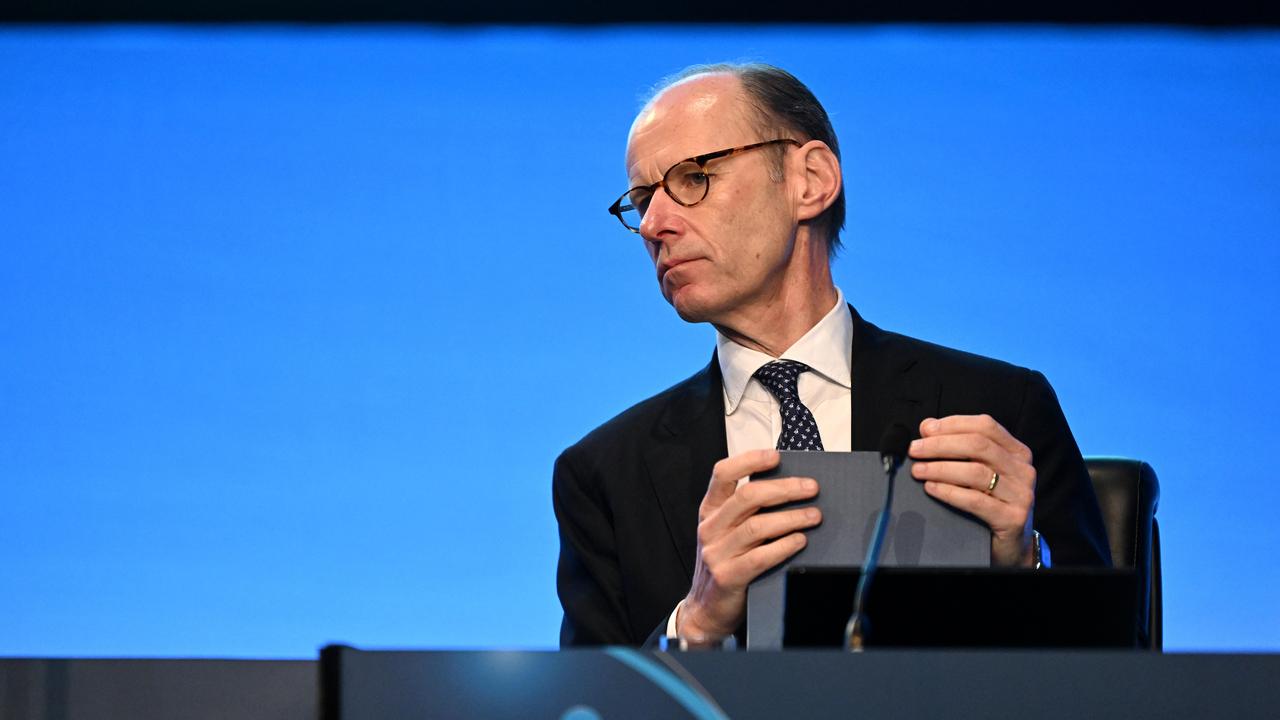 ANZ was flat despite chief executive Shayne Elliott unveiling strong growth in its commercial and retail loan books. Picture: Dan Peled / NCA NewsWire