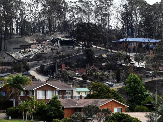 Out-of-season bushfires, such at the one that ravaged Tathra, NSW, were cause for concern, according to Dr Braganza. Picture: AAP/Dean Lewins