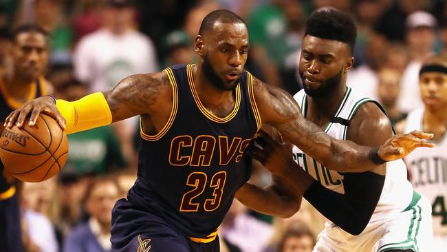 LeBron James against the Boston Celtics in Game 1.