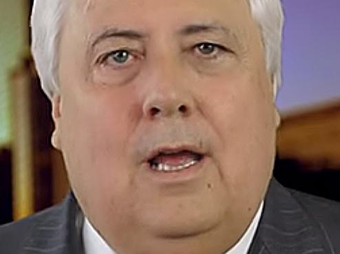 Clive Palmer Screen grab from Youtube.