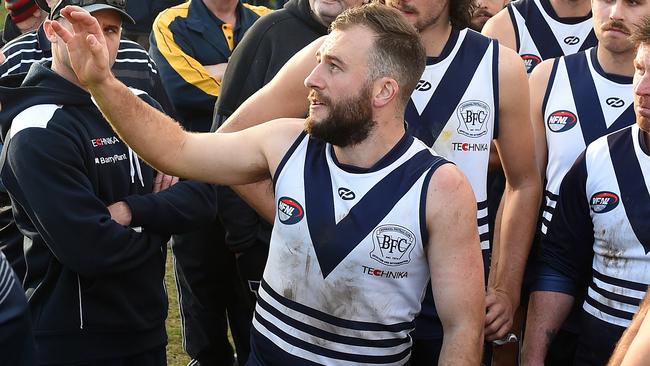 Andrew Sturgess as coach of Bundoora. Picture: Josie Hayden