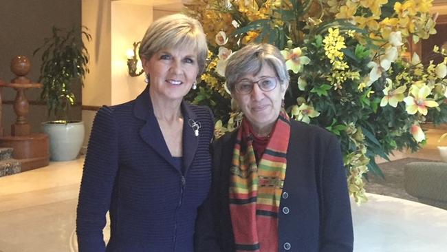 Sima Samar with Australia’s first female foreign minister, Julie Bishop.