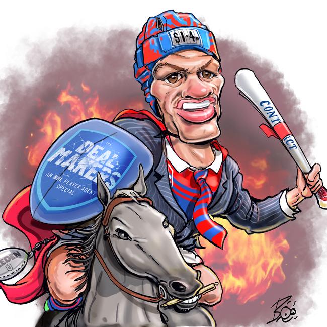Kalyn Ponga negotiated his own record deal. Artwork: Scott 'Boo' Bailey