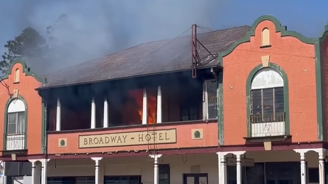 Broadway Hotel, Kingaroy, fire December 16 2022