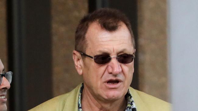 Property developer Antoine Bechara (pictured in a green jacket) leaving Federal Court, Sydney. 3rd October 2019. Picture by Damian Shaw NO BYLINE PLEASE