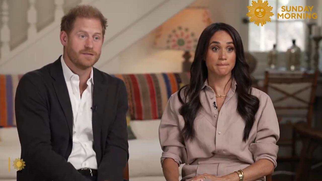 Prince Harry and Meghan Markle’s interview with CBS Sunday Morning. Picture: CBS Sunday Morning