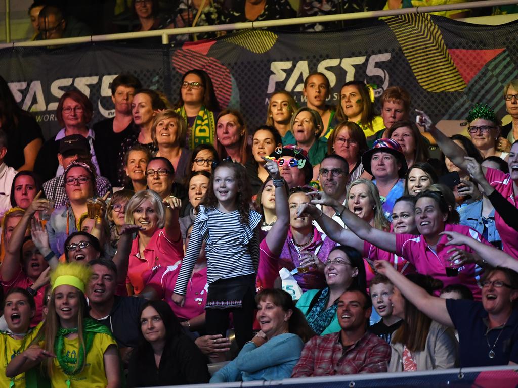 The atmosphere was what netball needed to keep from the Fast-5 format. Picture: James Ross/AAP Image