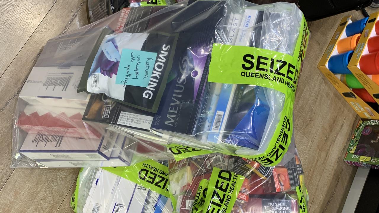 Illicit tobacco products seized by the Sunshine Coast Public Health Unit (PHU). Picture – contributed.