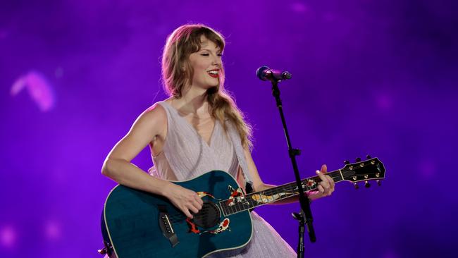 Swift recently departed Australia and headed to Singapore for the latest leg of her Eras Tour. Photo by Ashok Kumar/TAS24/Getty Images for TAS Rights Management.